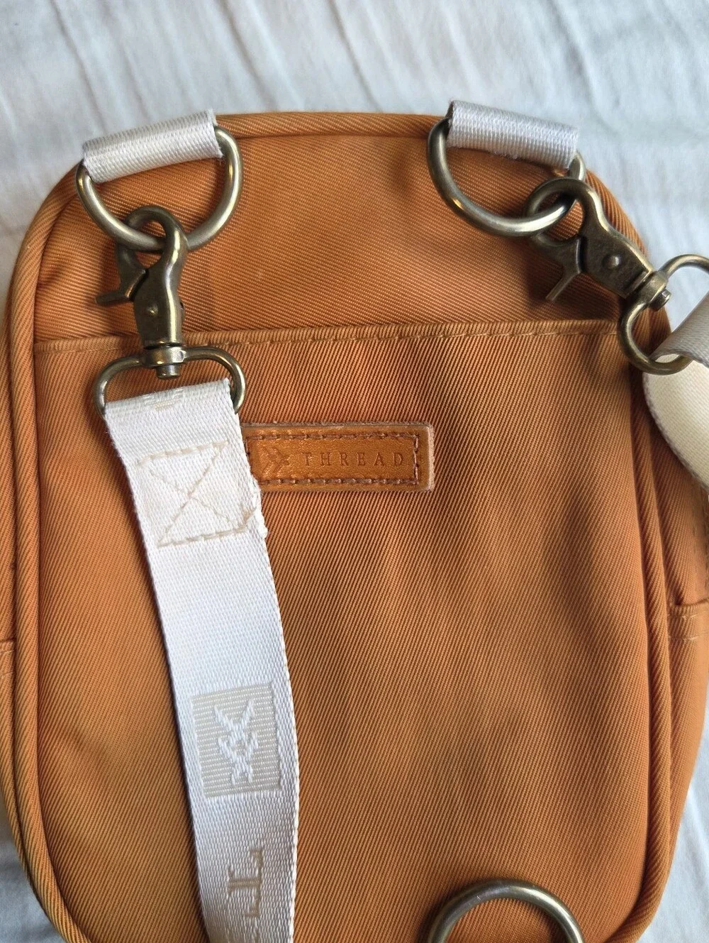 Thread Wallets Honey/Burnt Orange Crossbody Bag